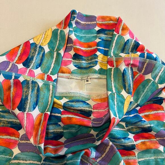 Rok the Box Macaroon 3.5" booty workout shorts Highwaist No Elastic M - Picture 2 of 6